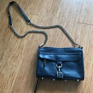 Navy Blue Rebecca Minkoff Mini MAC Bag